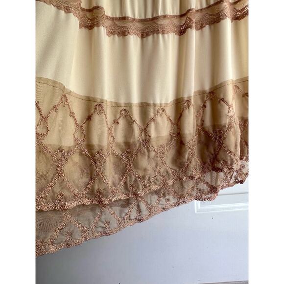 Gibson Latimer Size 8 Womens Tiered Dress Cream Lace Sleeveless-Not For Sale - Picture 14 of 17